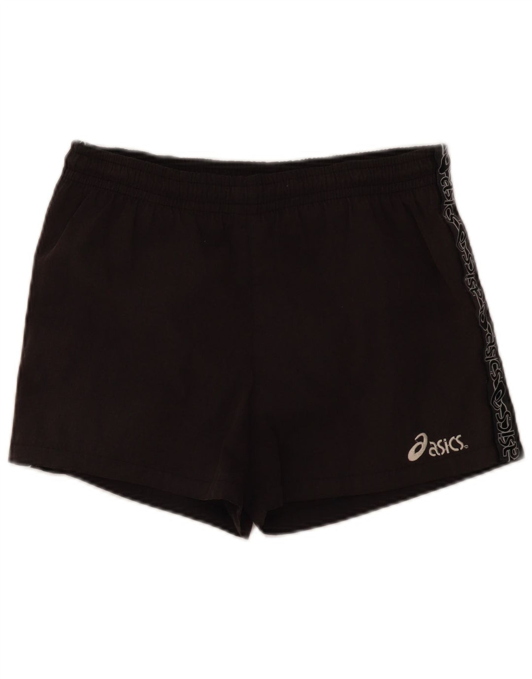 Asics Mens Graphic Swim Shorts Pequeño Negro