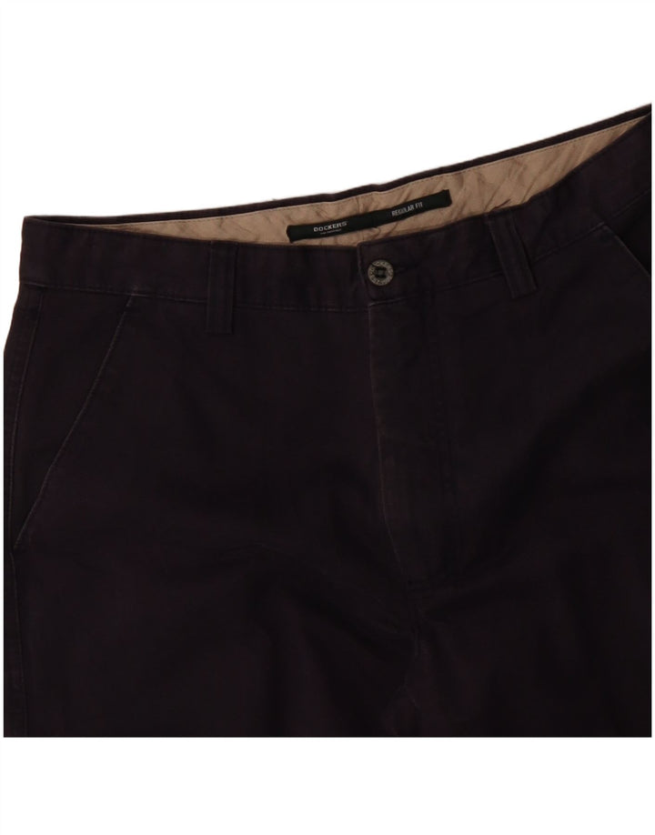 DOCKERS Pantalón chino recto para hombre W30 L30 Azul marino