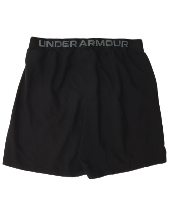 Under Armour Pantalones cortos deportivos regulares para hombre XL Poliéster negro