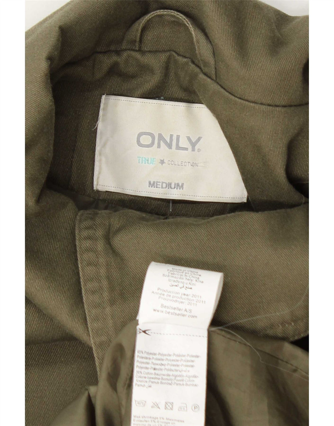 Only Chaqueta Bomber para Mujer UK 42 Poliéster Verde Medio