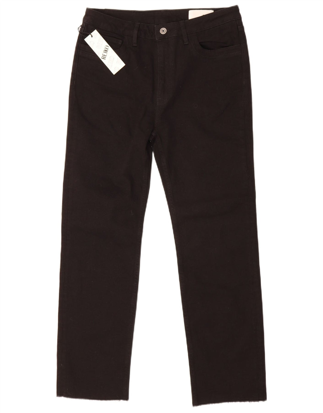 Vaqueros Reiko Mujer Rectos W30 L29 Negro Algodón