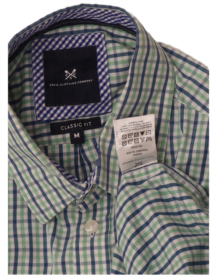 Crew Clothing Camisa de corte clásico para hombre Algodón a cuadros verde medio