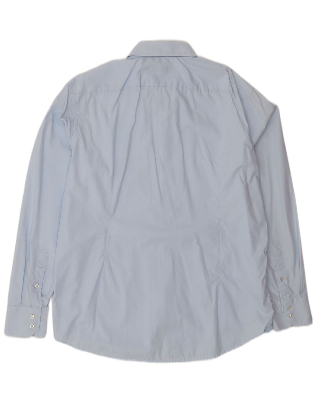 Hugo Boss Camisa de corte regular para hombre Talla 44 17 1/2 XL Algodón azul