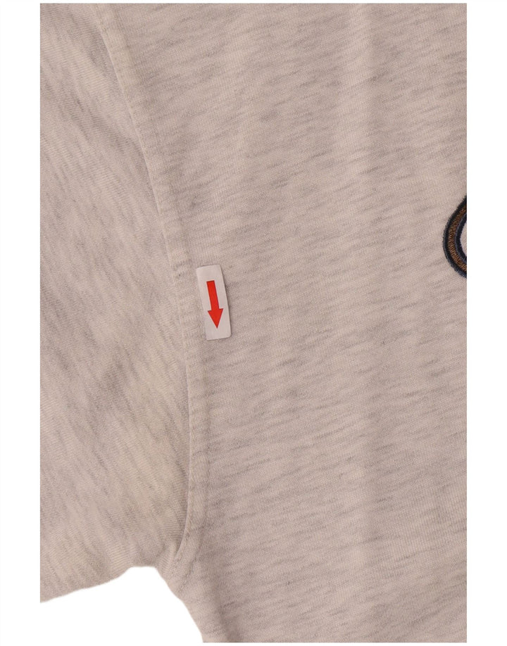 Champion Sudadera Gráfica para Hombre Jersey Grande De Algodón Moteado Gris
