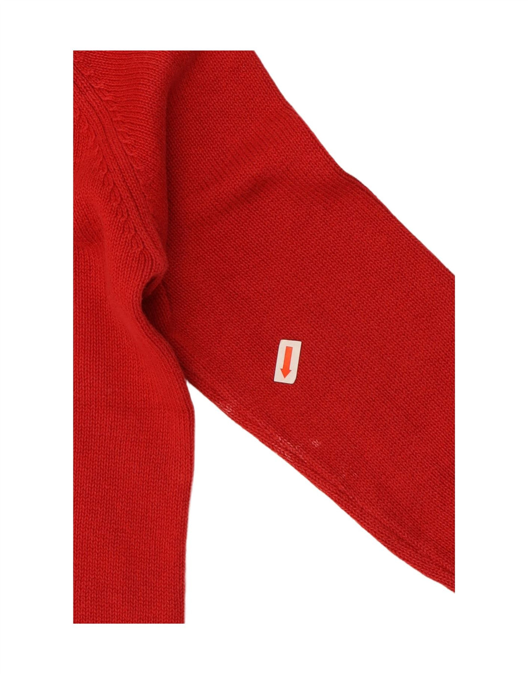 Zara - Jersey con cuello vuelto para mujer, talla 40, algodón rojo mediano