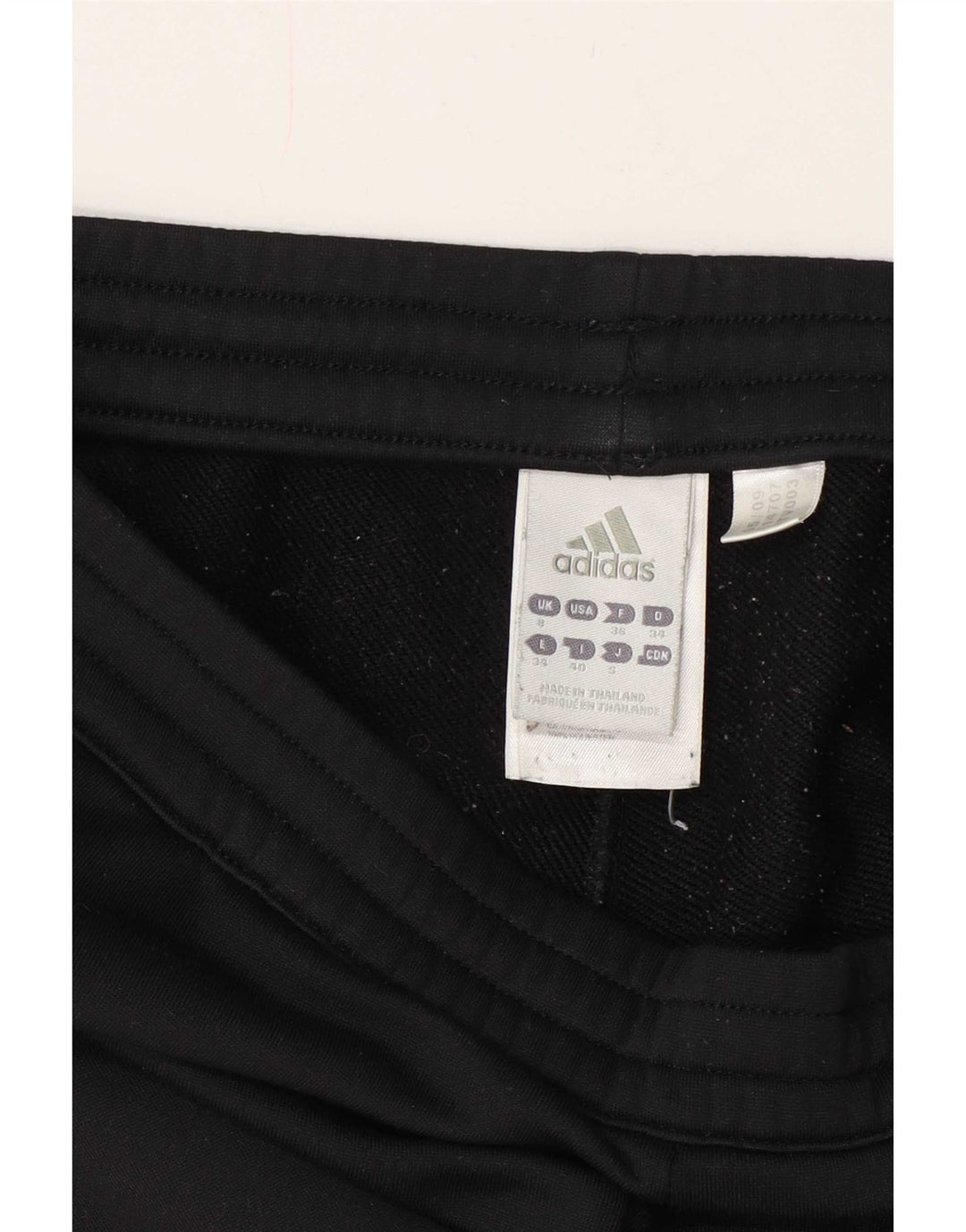 Adidas Pantalones de chándal para mujer UK 8 Small Poliéster negro