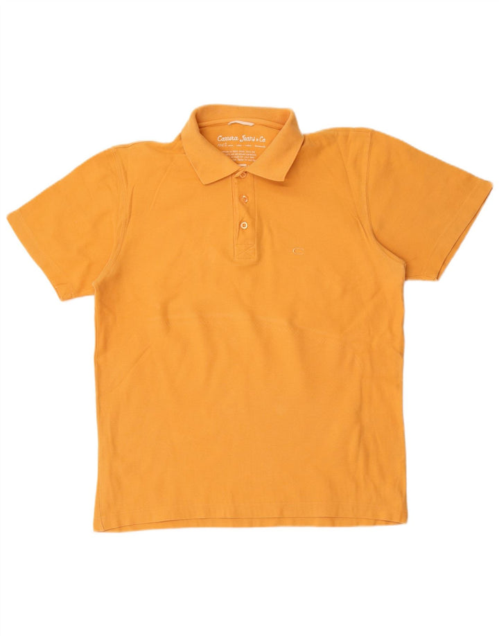 Polo Carrera Hombre Algodón Amarillo Medio