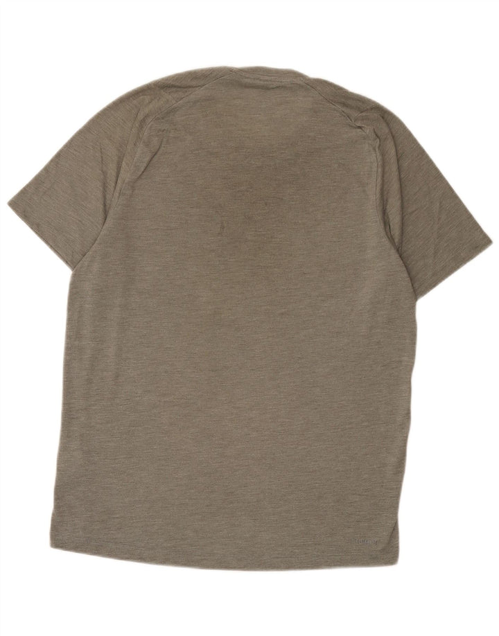 Adidas Hombre Climalite Camiseta Top Poliéster Gris Medio