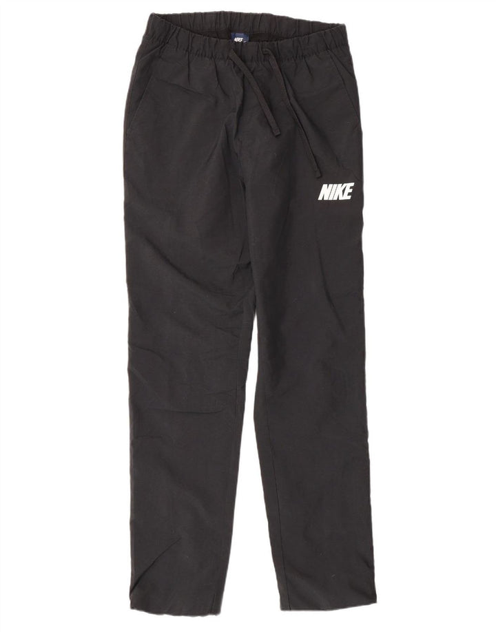 NIKE Mens Tracksuit Trousers Small  Black Polyester