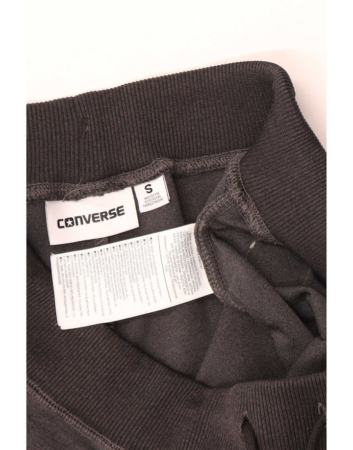 Converse Mujer Chándal Pantalones Joggers UK 10 Pequeño Gris Poliéster