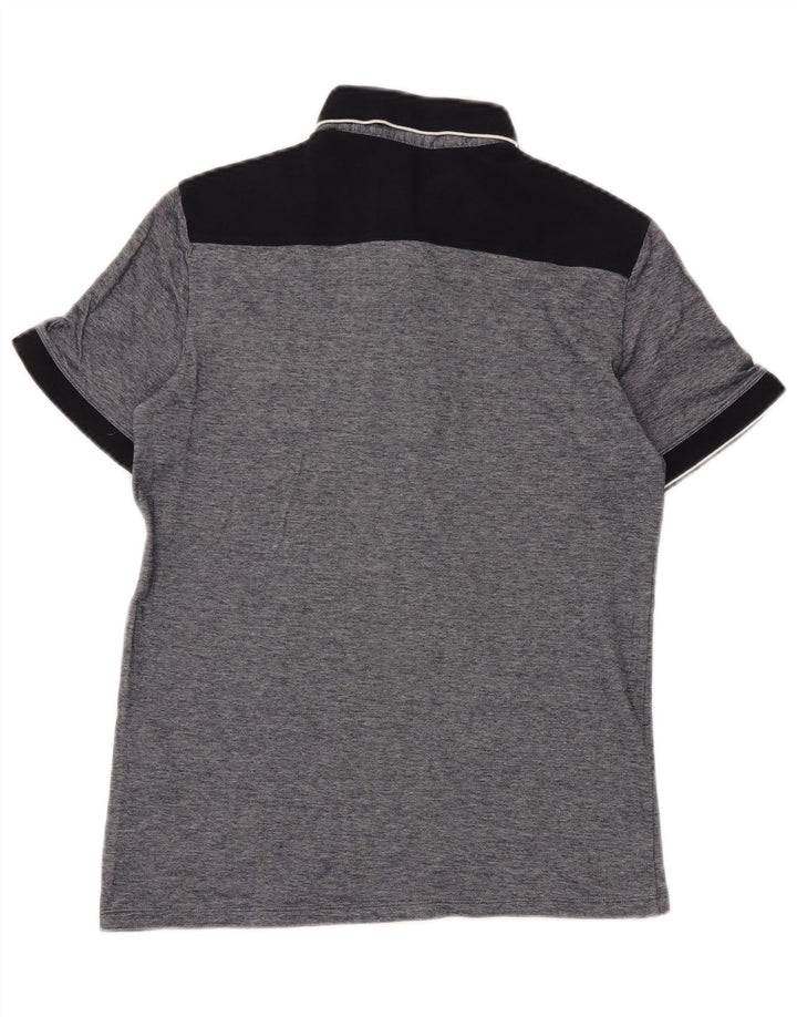ARMANI EXCHANGE Polo para hombre pequeño gris color block algodón
