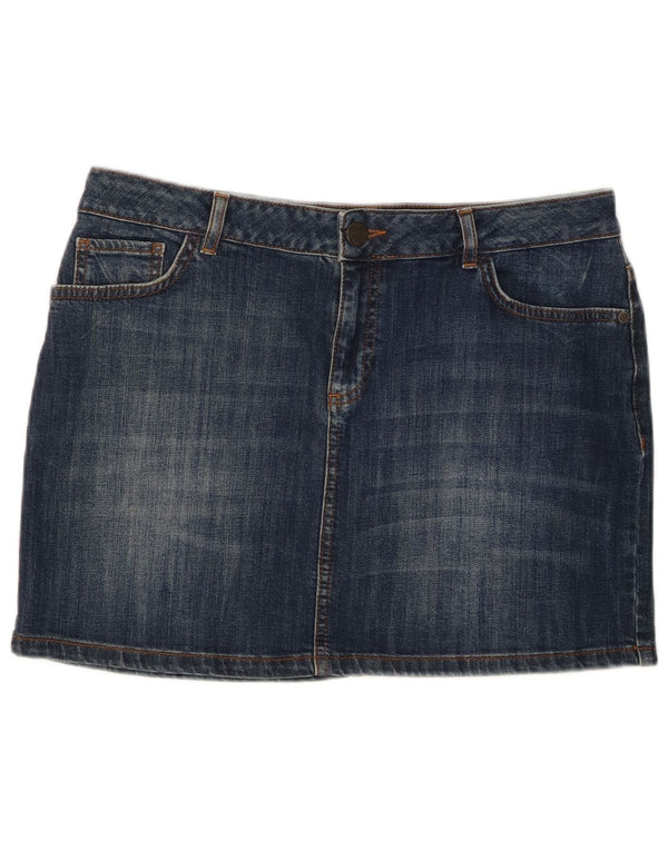 Minifalda vaquera para mujer Fat Face UK 40 Large W32 Algodón azul