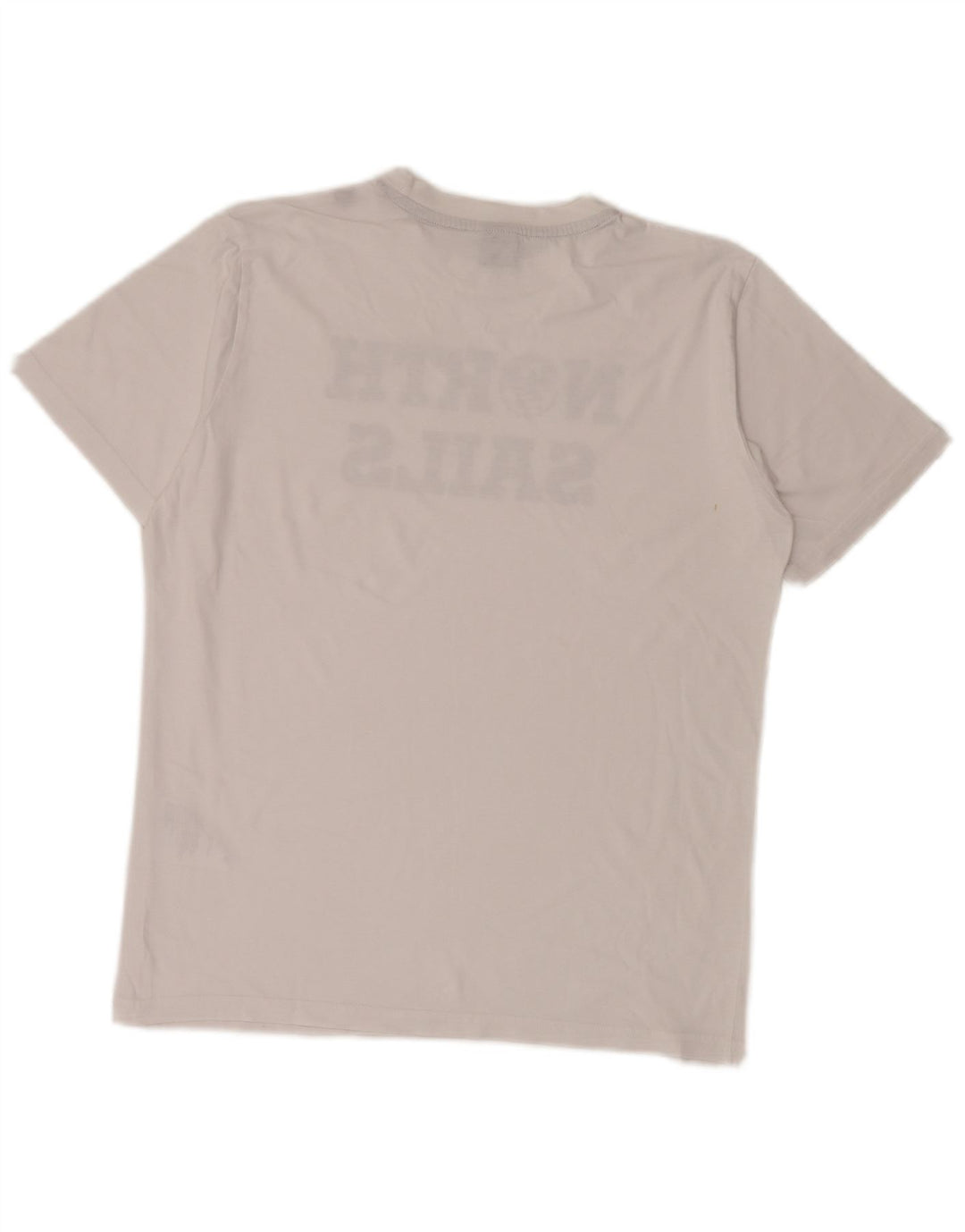 North Sails - Camiseta gráfica para hombre, talla pequeña, algodón blanco
