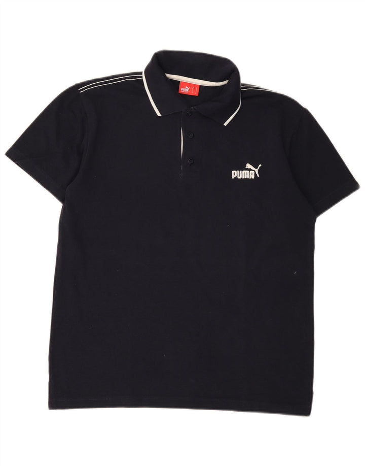Polo Puma Hombre Pequeño Poliéster Negro
