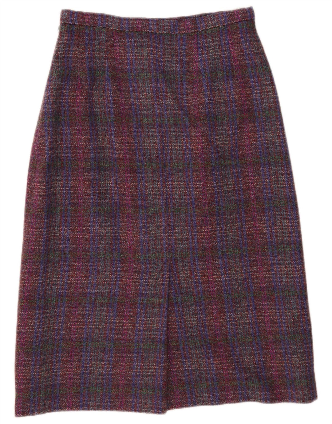 Pitlochry Falda midi para mujer UK 14 Medium W30 Lana a cuadros multicolor