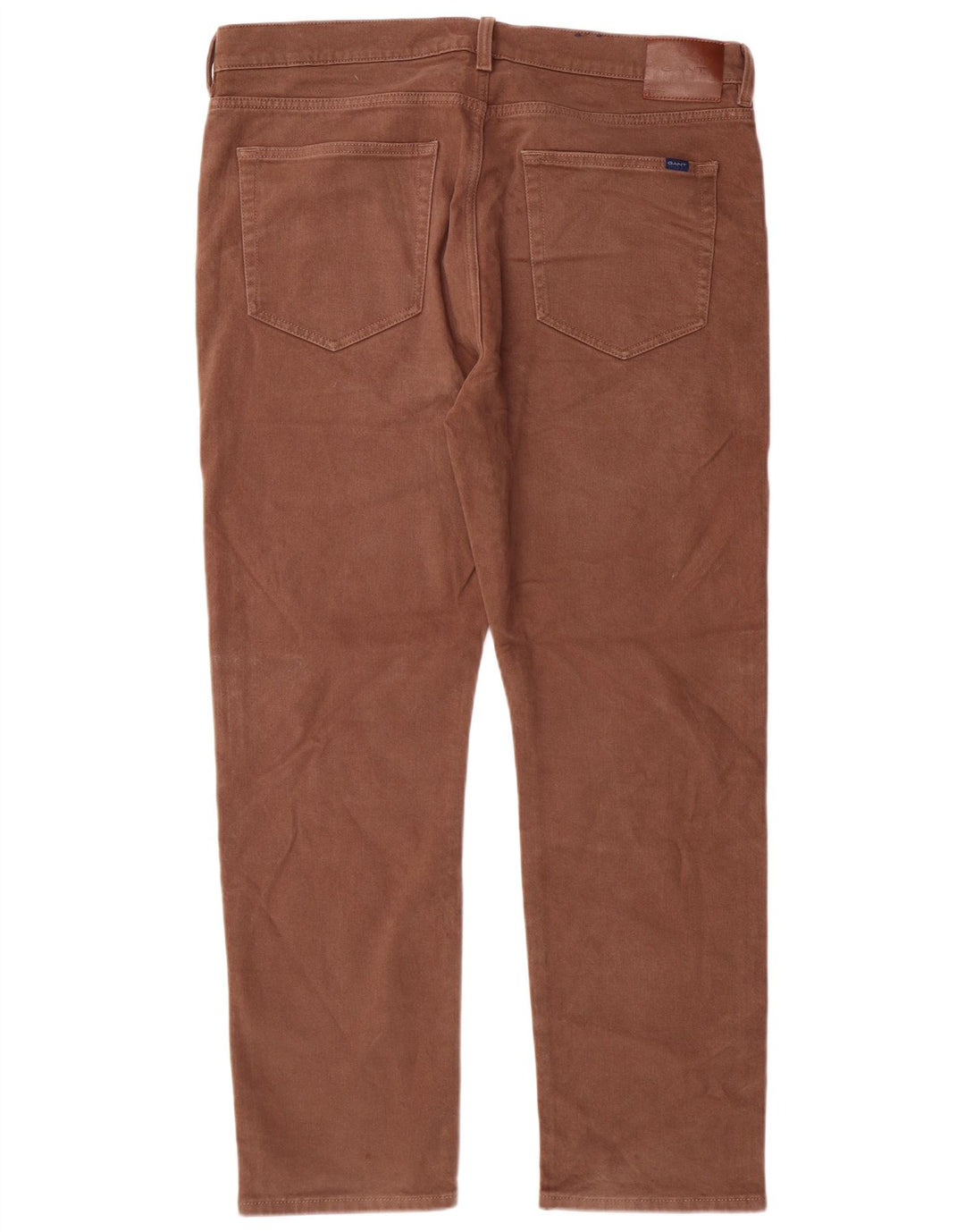 GANT Pantalones informales rectos para hombre W38 L30 Marrón Algodón