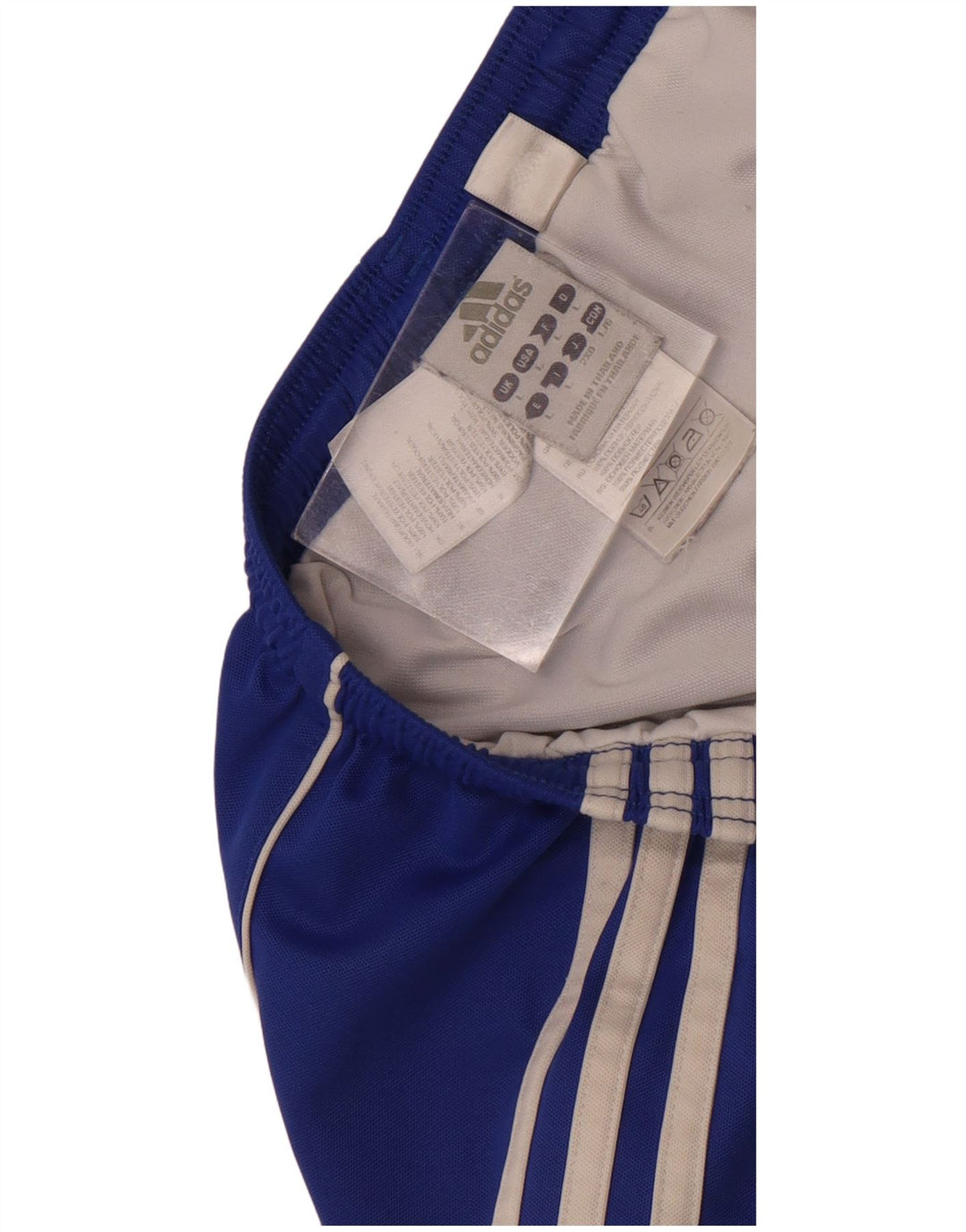 Adidas - Pantalones cortos deportivos para hombre, poliéster azul grande