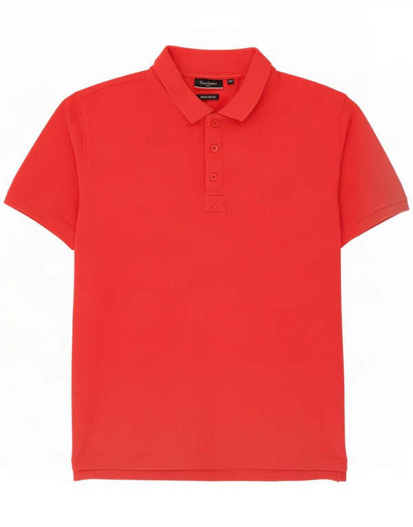 Pierre Cardin Polo para hombre 2XL Algodón rojo