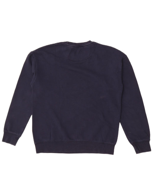 Jack & Jones Hombre Sudadera Gráfica Jumper Medium Azul Marino Algodón