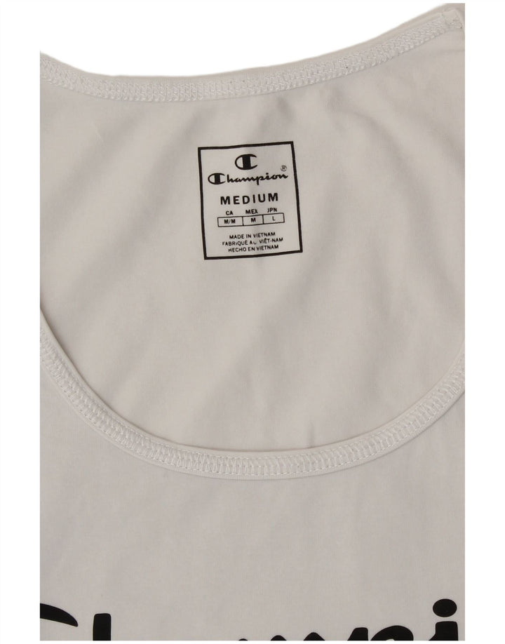Champion Camiseta gráfica para mujer Top UK 12 Medium White