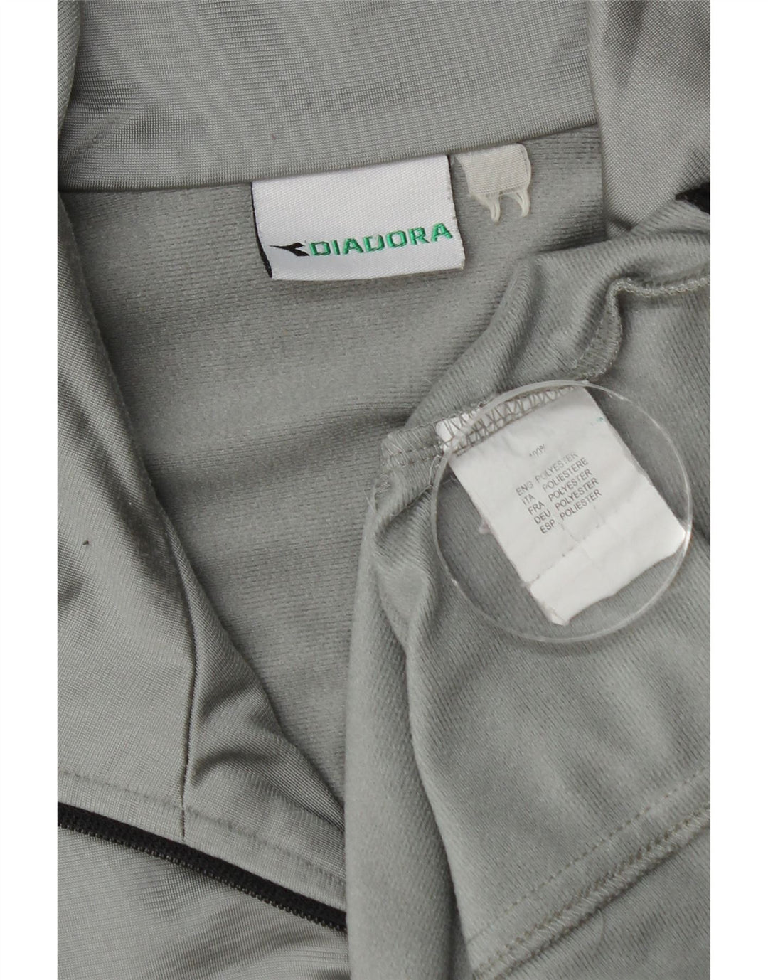 Diadora Hombre Chándal Top Jacket Large Gris Colorblock Poliéster