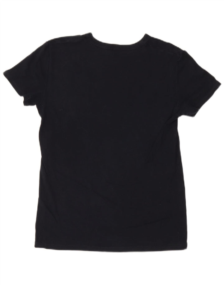 Benetton Camiseta Estampada para Mujer ES 44 Medio Azul Marino