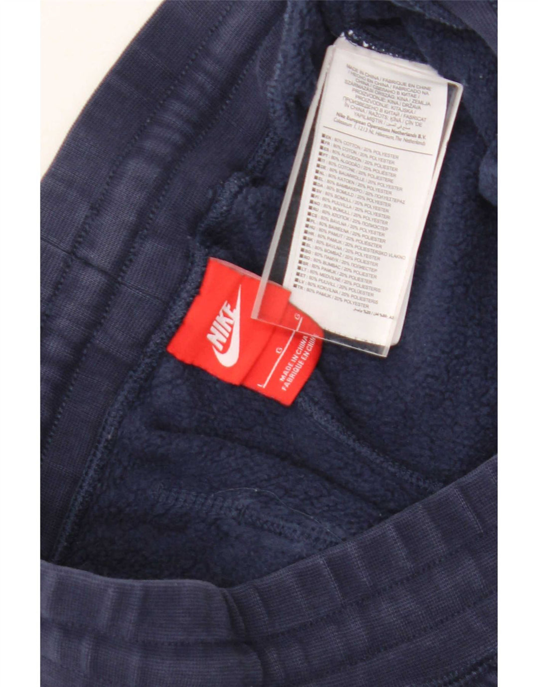 Nike - Pantalones de chándal para hombre, color azul marino, algodón