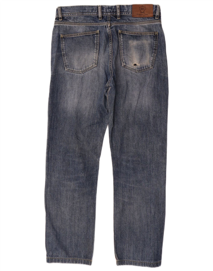 Massimo Dutti Vaqueros Rectos Hombre EU 40 Medium W31 L28 Azul