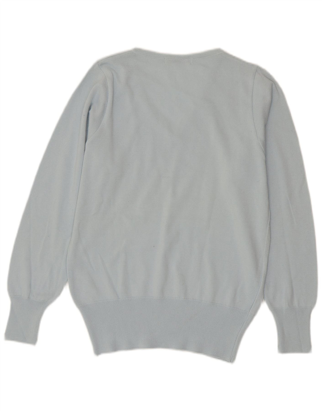 Lacoste Jersey con cuello en V para mujer Talla 42 Algodón azul grande