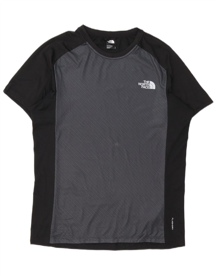 The North Face Hombre Camiseta Top Medium Negro Colorblock Poliéster