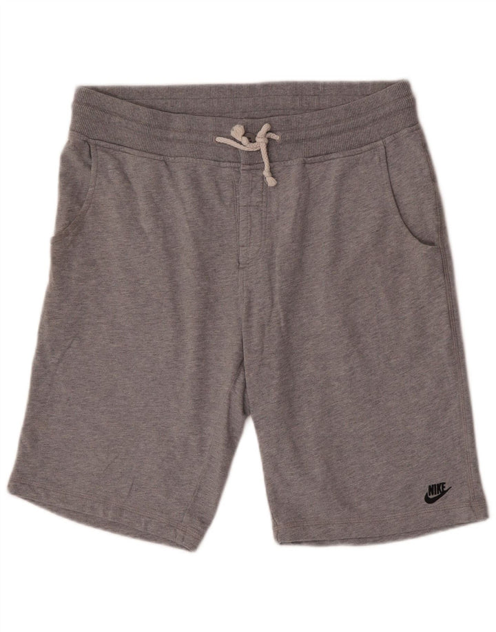 Pantalones cortos deportivos Nike para hombre de algodón gris medio