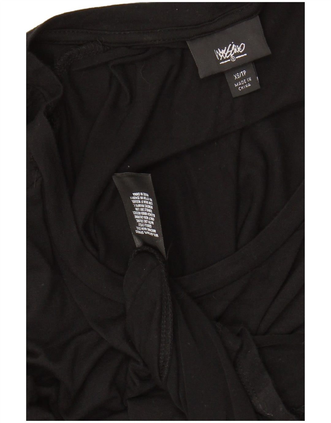 MOSSIMO Vestido largo de manga 3/4 para mujer UK 6 XS Rayón negro