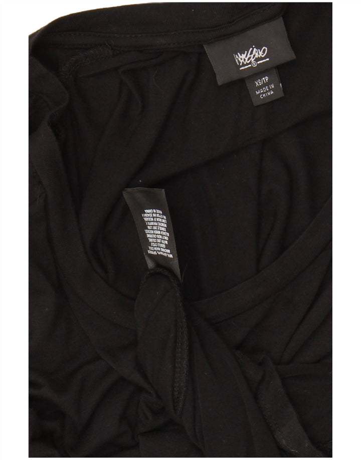 MOSSIMO Vestido largo de manga 3/4 para mujer UK 6 XS Rayón negro