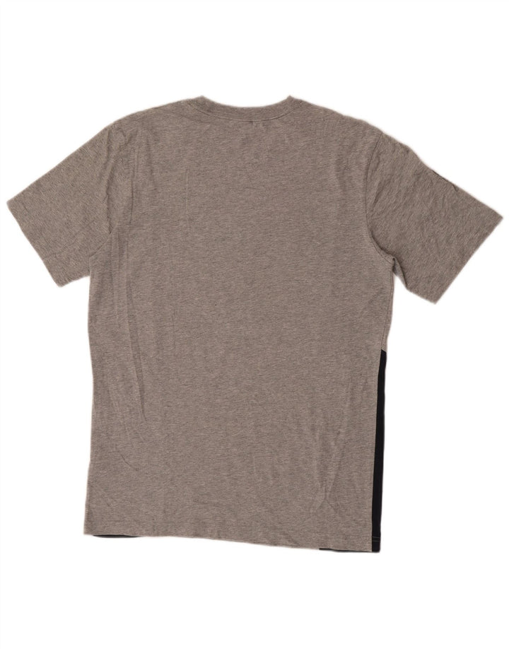 Nike Camiseta gráfica para hombre Top gris medio de algodón con bloques de color