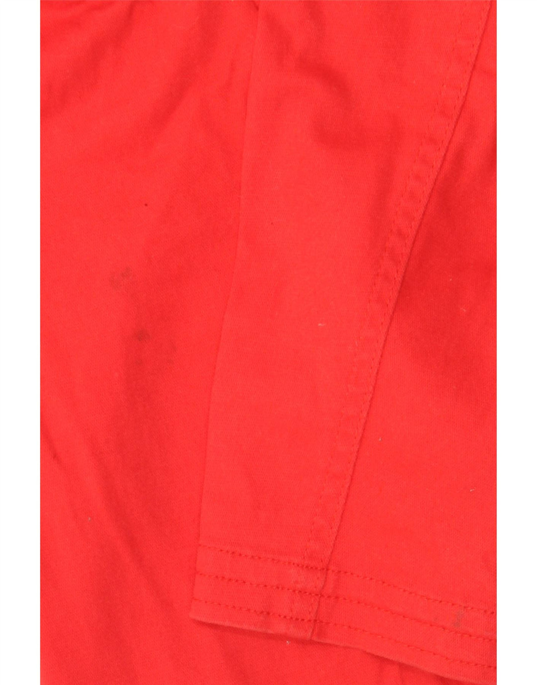 Vintage mujer 6 botón Blazer chaqueta Reino Unido 12 algodón rojo medio
