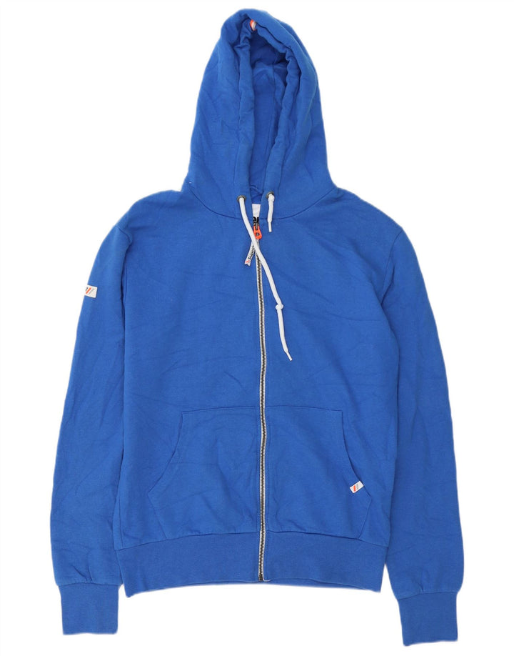 Superdry Hombre Sudadera Con Capucha Y Cremallera De Algodón Azul Medio