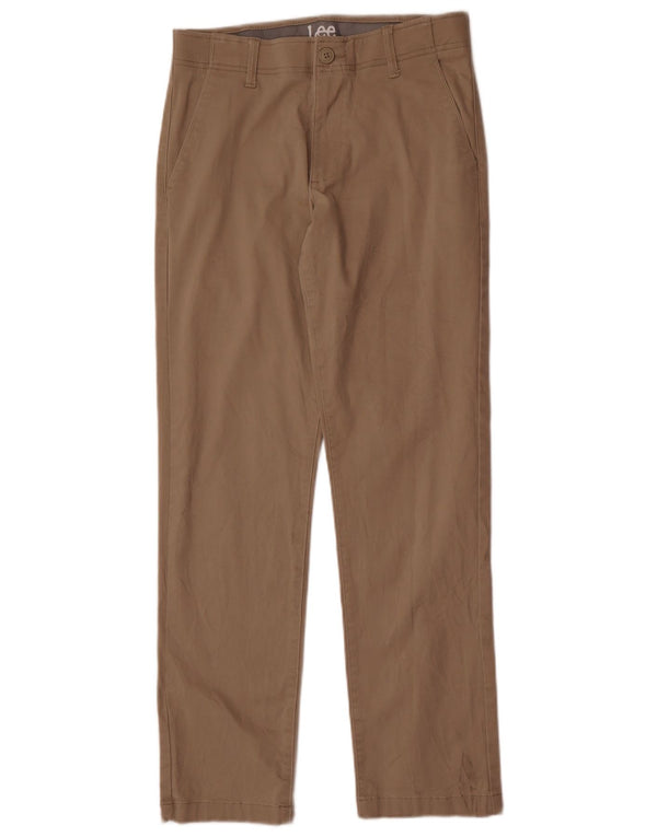 Pantalones chinos rectos Lee para hombre W30 L32 Algodón beige