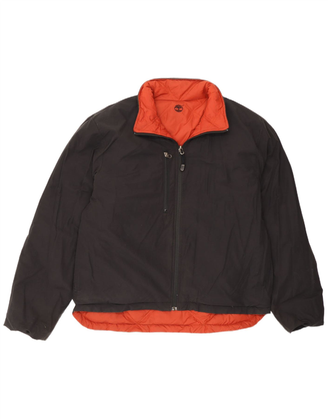 Timberland Mens Reversible Padded Jacket UK 40 Large Orange Nylon