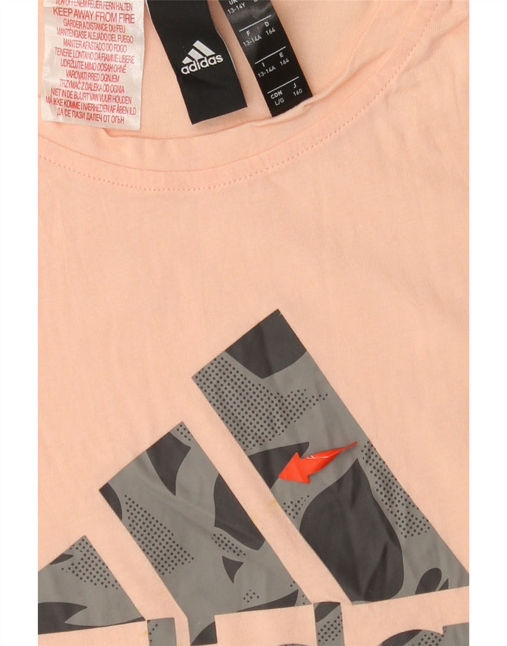ADIDAS Camiseta Niña Graphic Top 13-14 Años Rosa Algodón