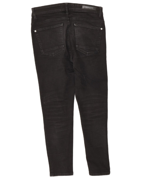 Zara Jeans ajustados recortados para hombre EU 40 Medium W31 L25 Algodón negro