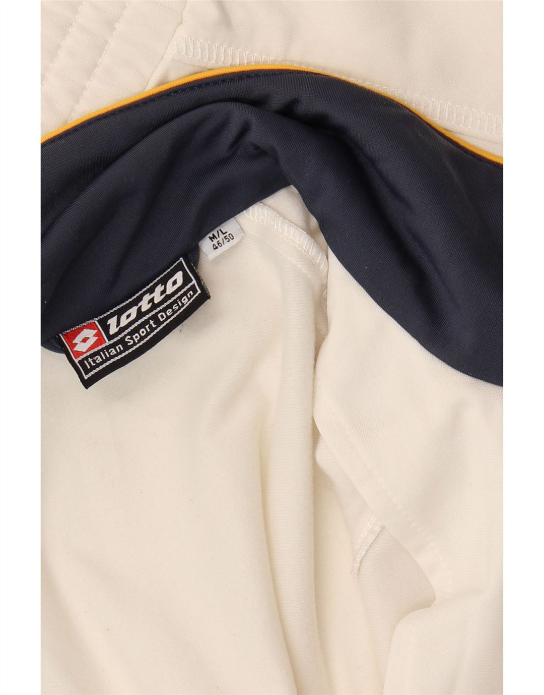 Lotto Hombre Chándal Top Chaqueta Mediana Off White Sports