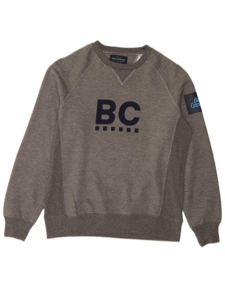 Best Company Sudadera Estampada para Hombre Jersey Pequeño Gris Moteado