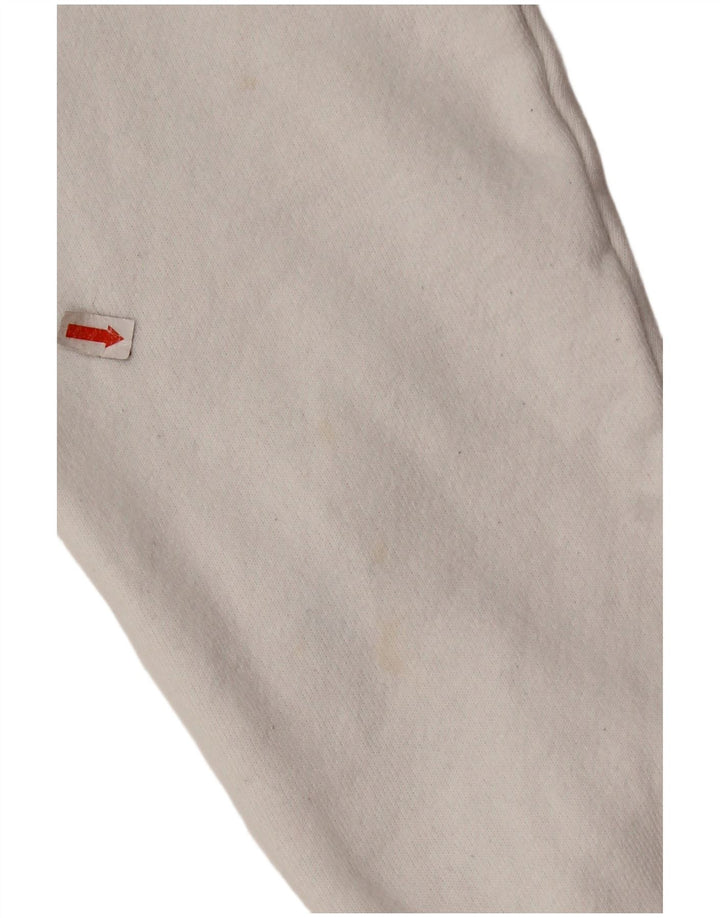 CHAMPION Jersey con capucha extragrande de tejido inverso para mujer UK 10 Small White