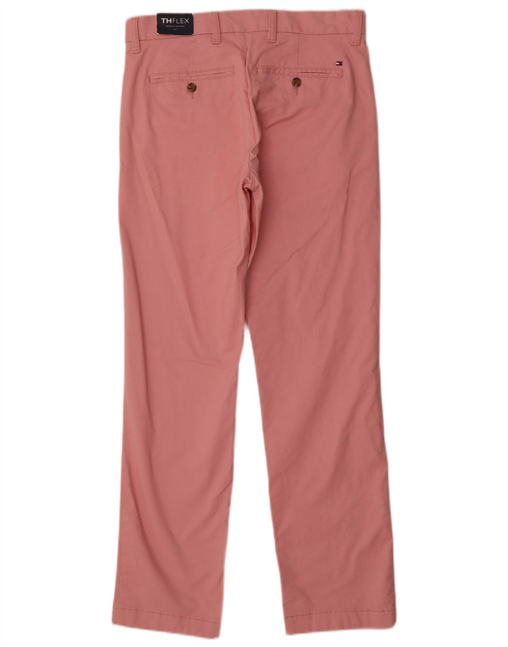 TOMMY HILFIGER Pantalón chino recto para hombre W28 L30 Algodón rosa