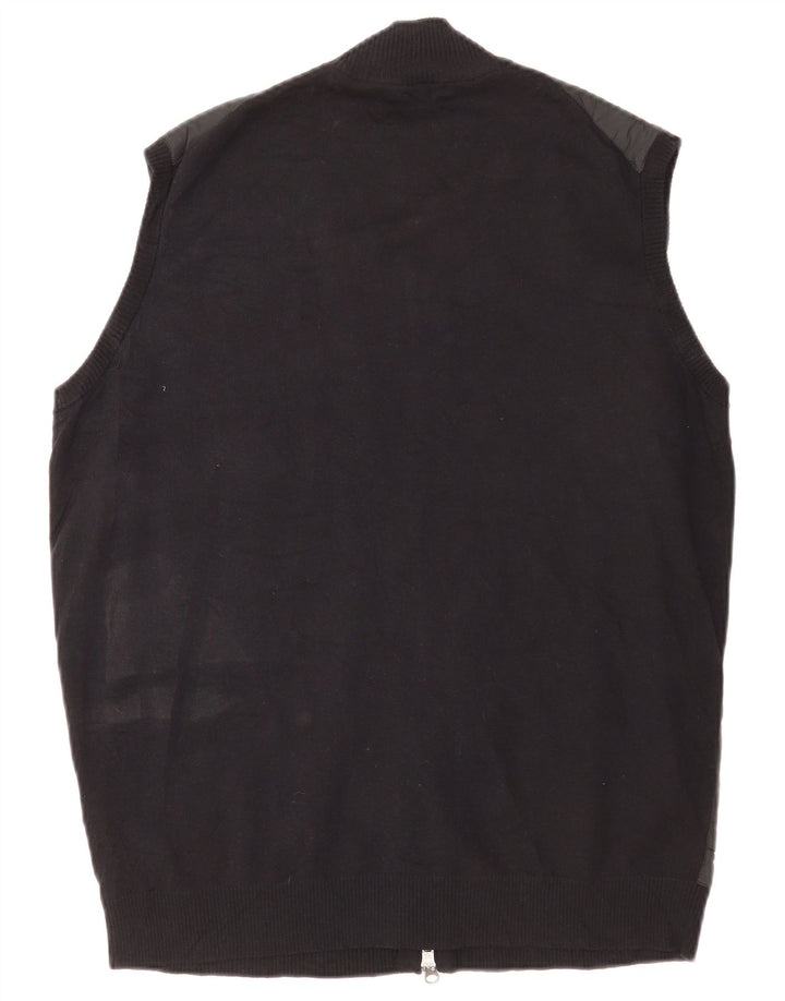 Peter Millar Chaleco para hombre Reino Unido 40 Grande Algodón negro
