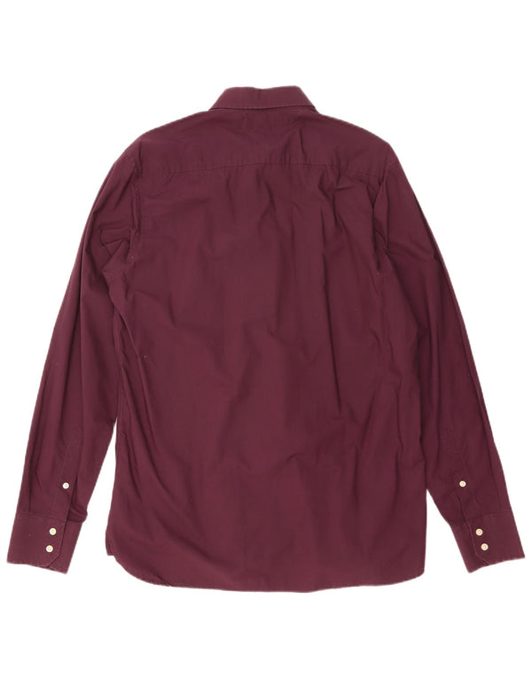 Camisa Tommy Hilfiger Hombre Algodón Morado Medio