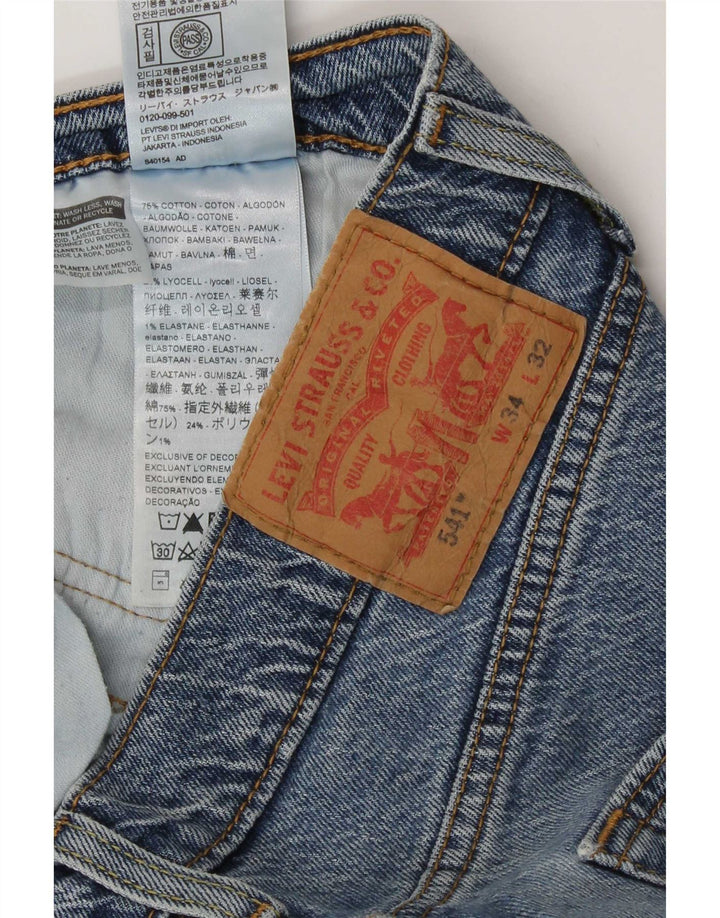 Levi's Jeans rectos 541 para hombre W34 L32 Algodón azul