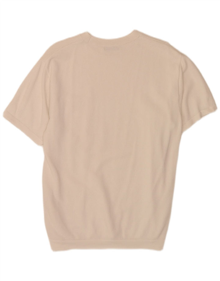 Zara Hombre Camiseta Top Medium Blanco