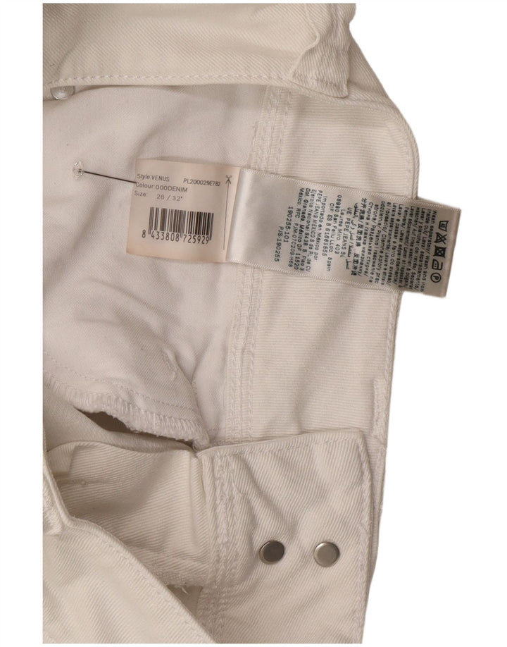 PEPE Jeans Mujer Venus Slim W28 L32 Blanco Algodón