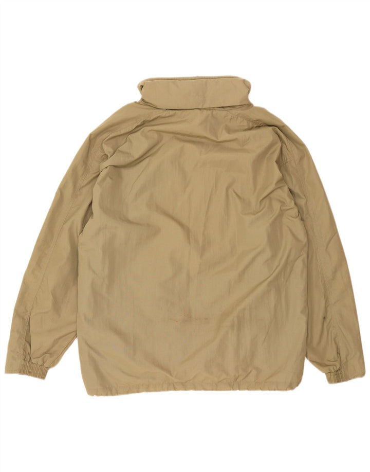 Diadora Chaqueta impermeable con capucha para hombre ES 38 Medium Caqui Poliamida